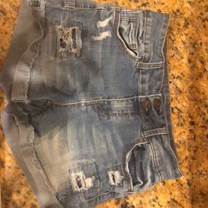 Denim shorts